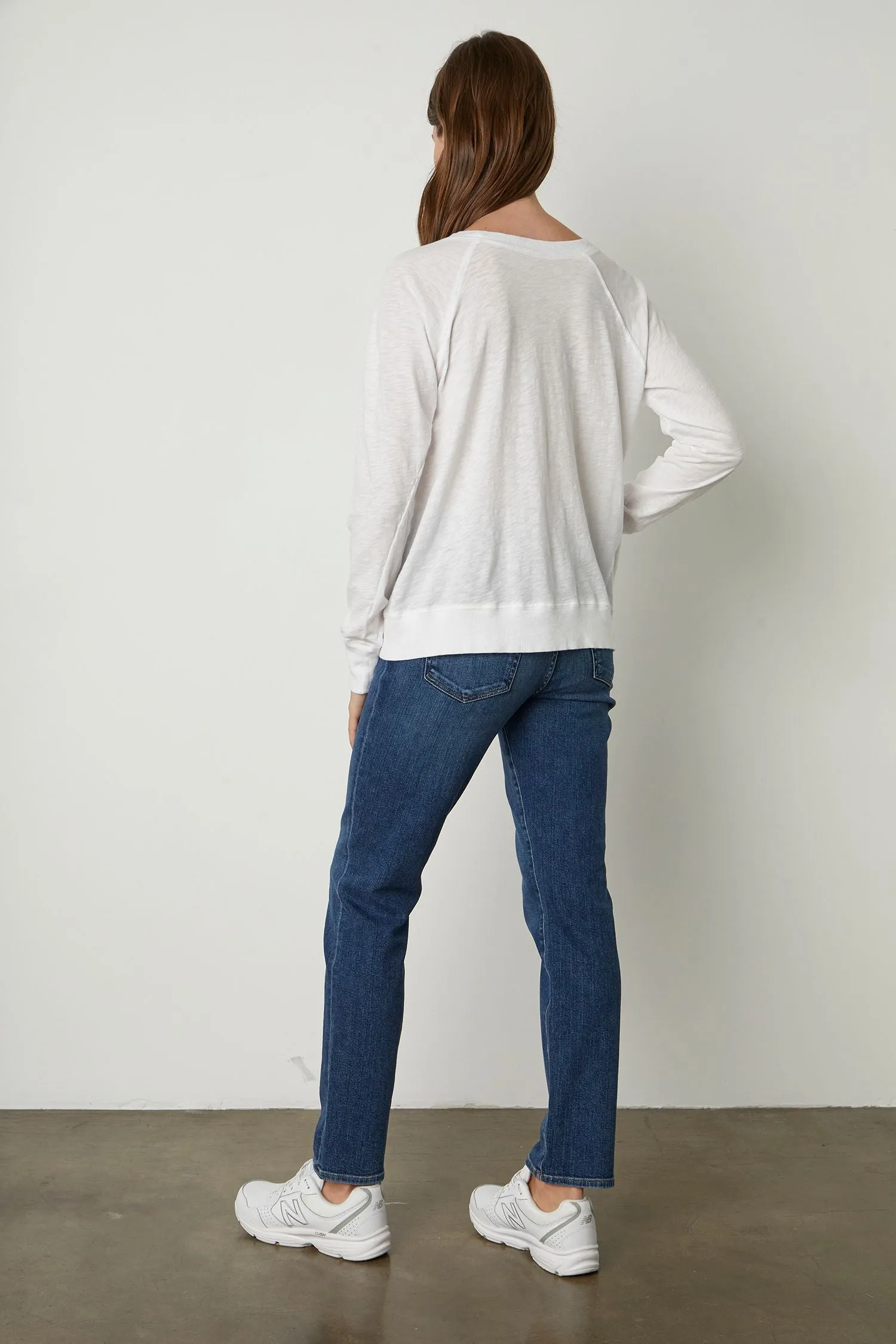 Velvet | Lonnie Cotton Slub Tee - White sold by Sister & Co product image thumbnail 3