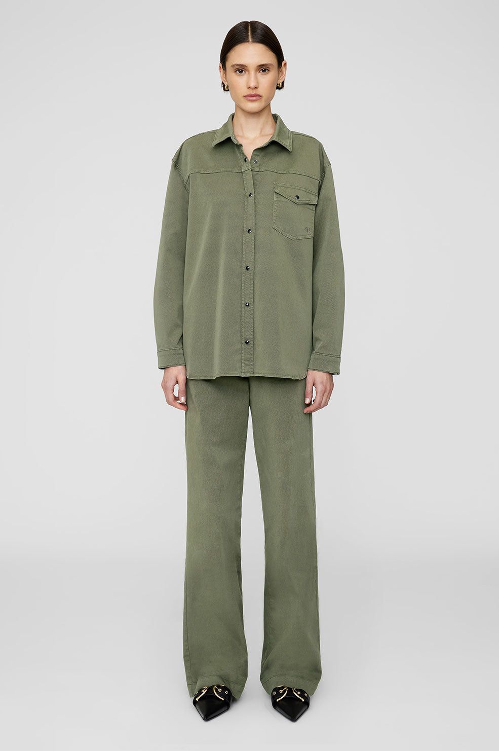 Anine Bing | Koa Pant - Army Green sold by Sister & Co product image thumbnail 2