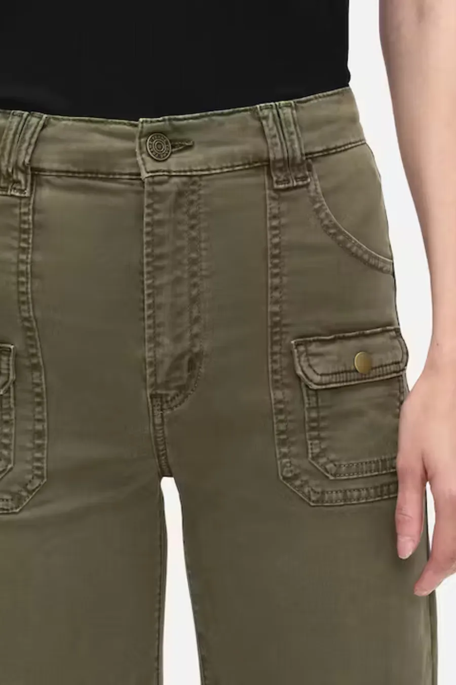 Frame Denim | Utility Pocket Pant - Washed Winter Moss sold by Sister & Co product image thumbnail 3