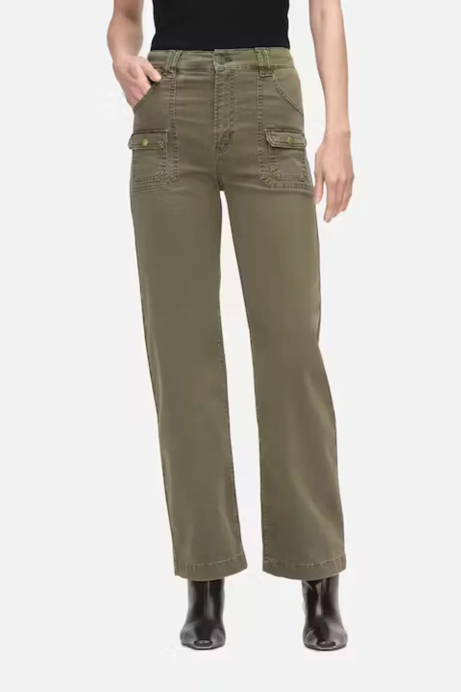 Frame Denim | Utility Pocket Pant - Washed Winter Moss sold by Sister & Co product image thumbnail 2