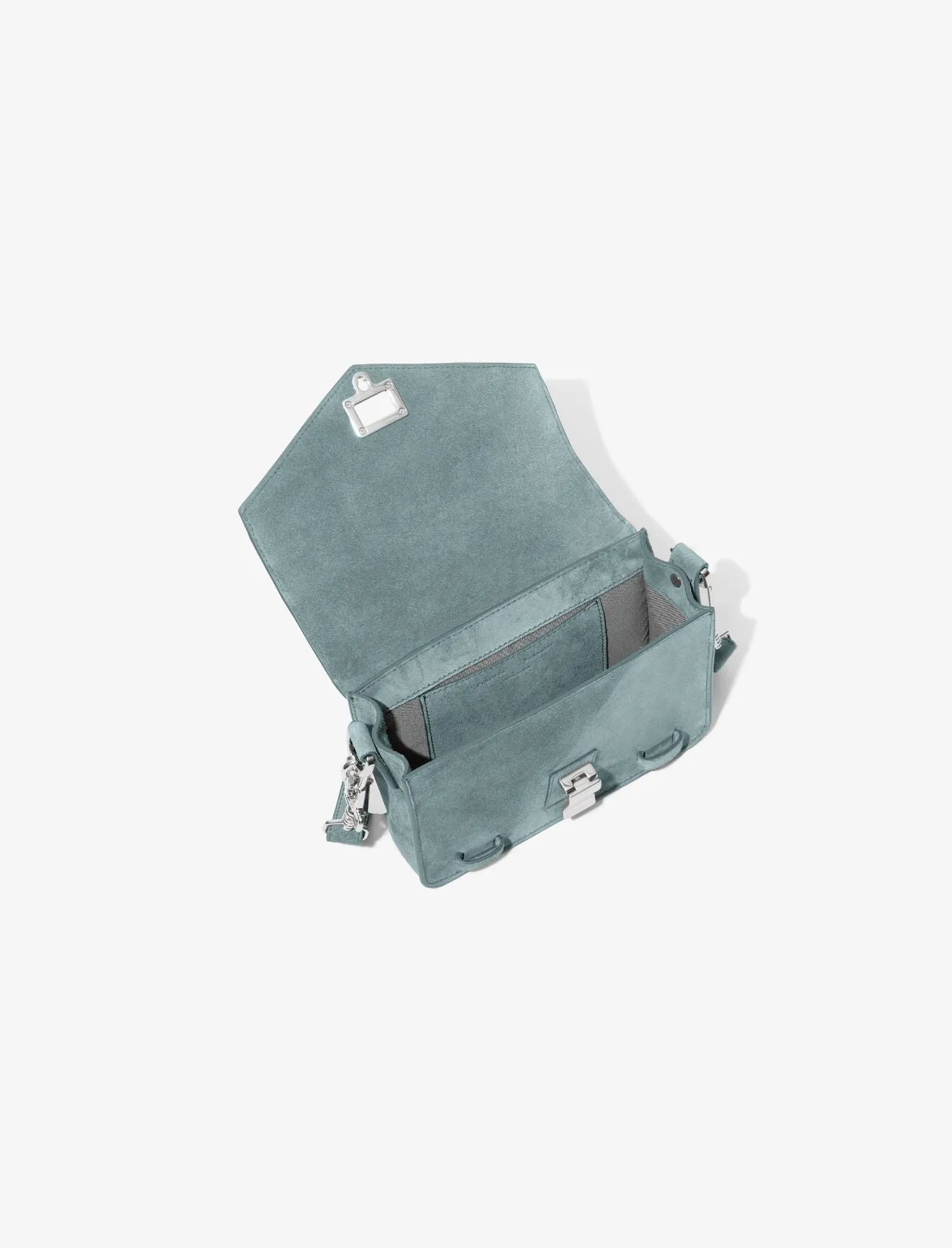 Proenza Schouler | Suede PS1 Mini Crossbody - Faded Turquoise sold by Sister & Co product image thumbnail 4