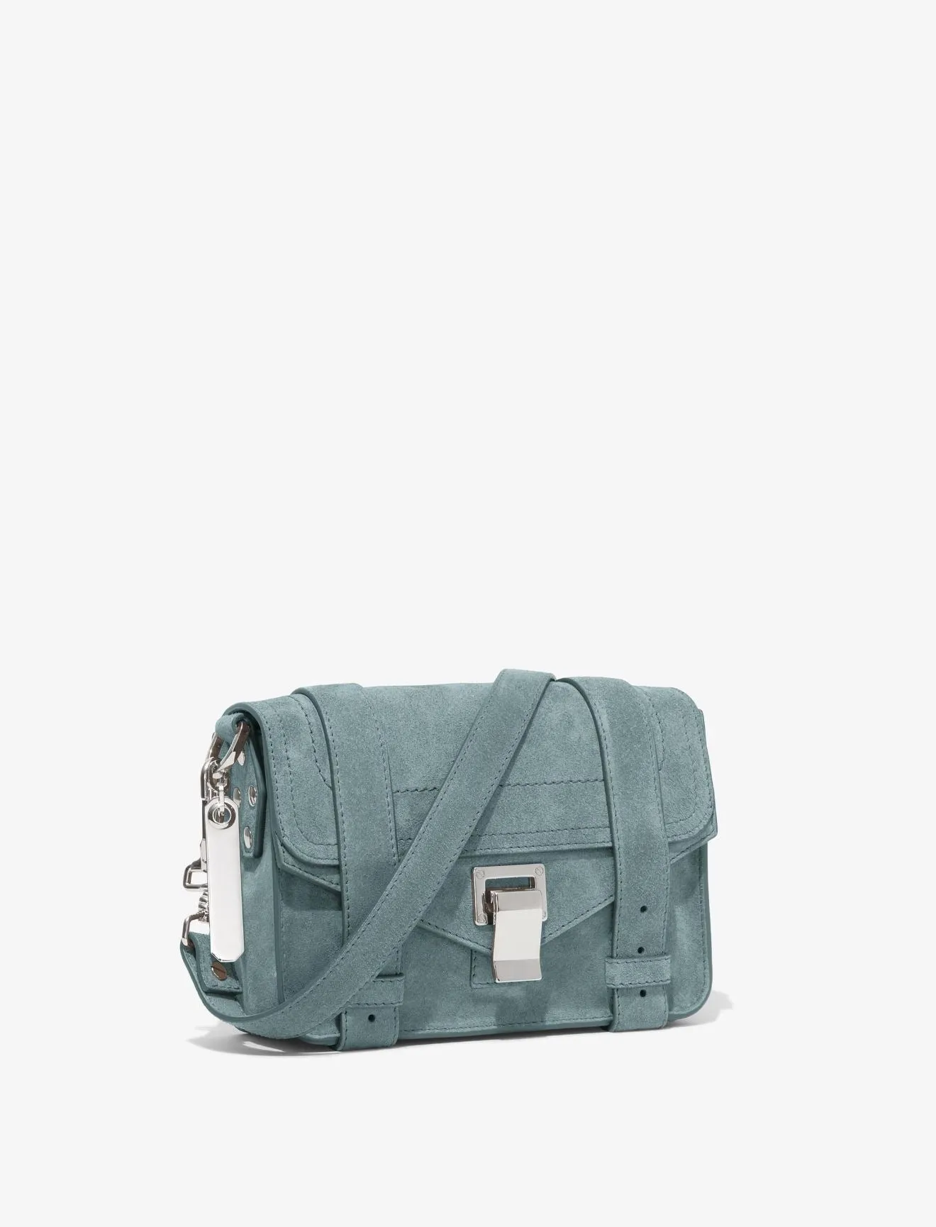 Proenza Schouler | Suede PS1 Mini Crossbody - Faded Turquoise sold by Sister & Co product image thumbnail 3