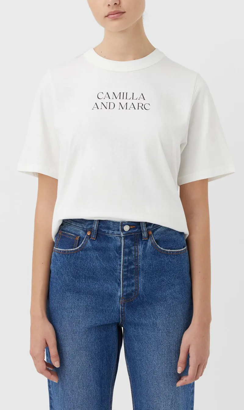 Camilla & Marc | Carter Tee - White sold by Sister & Co