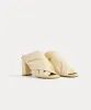 Forte Forte | Nappa Leather Heeled Sandals - Ivory sold by Sister & Co