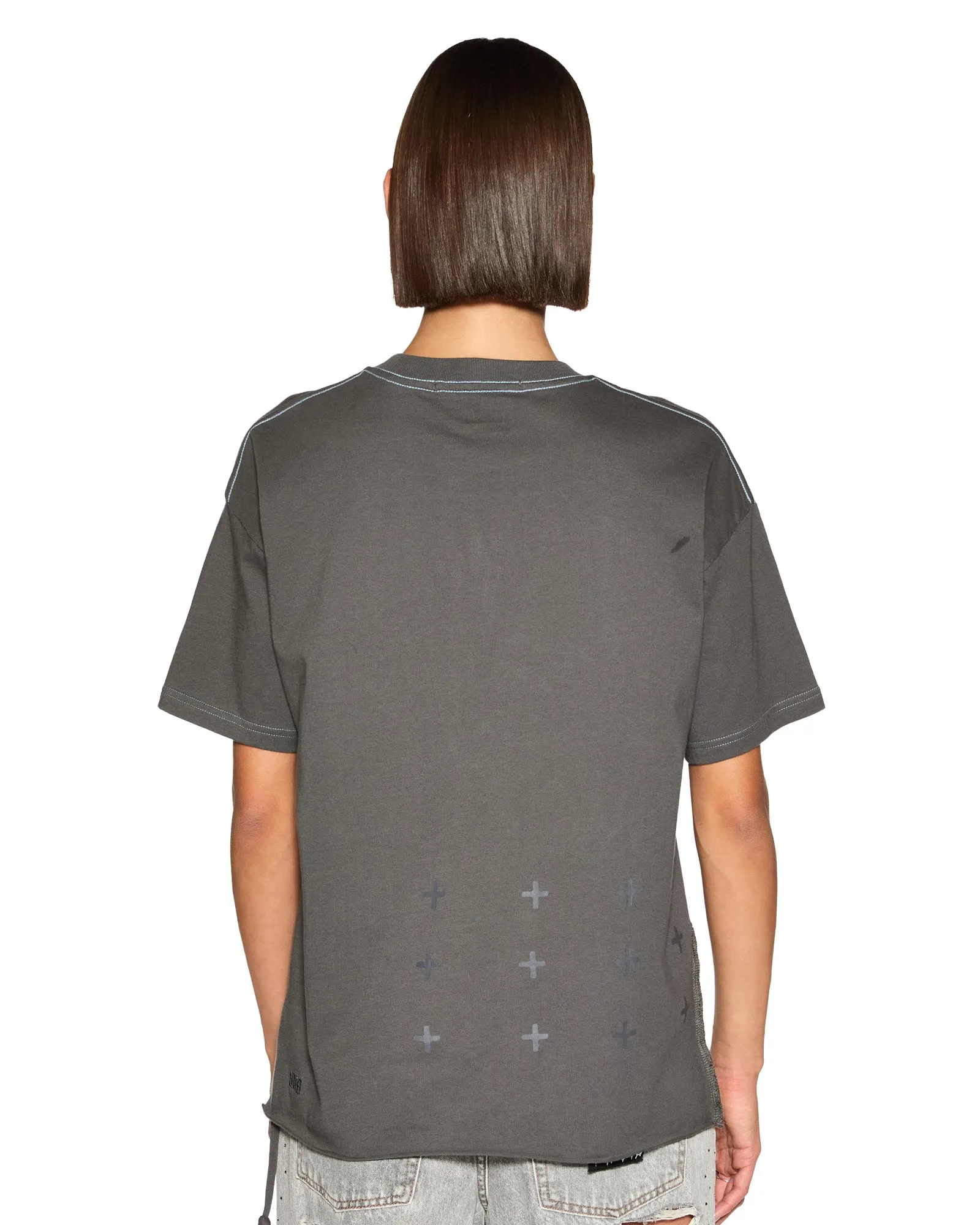 Ksubi | Moniker Oh G Tee - Charcoal sold by Sister & Co product image thumbnail 5