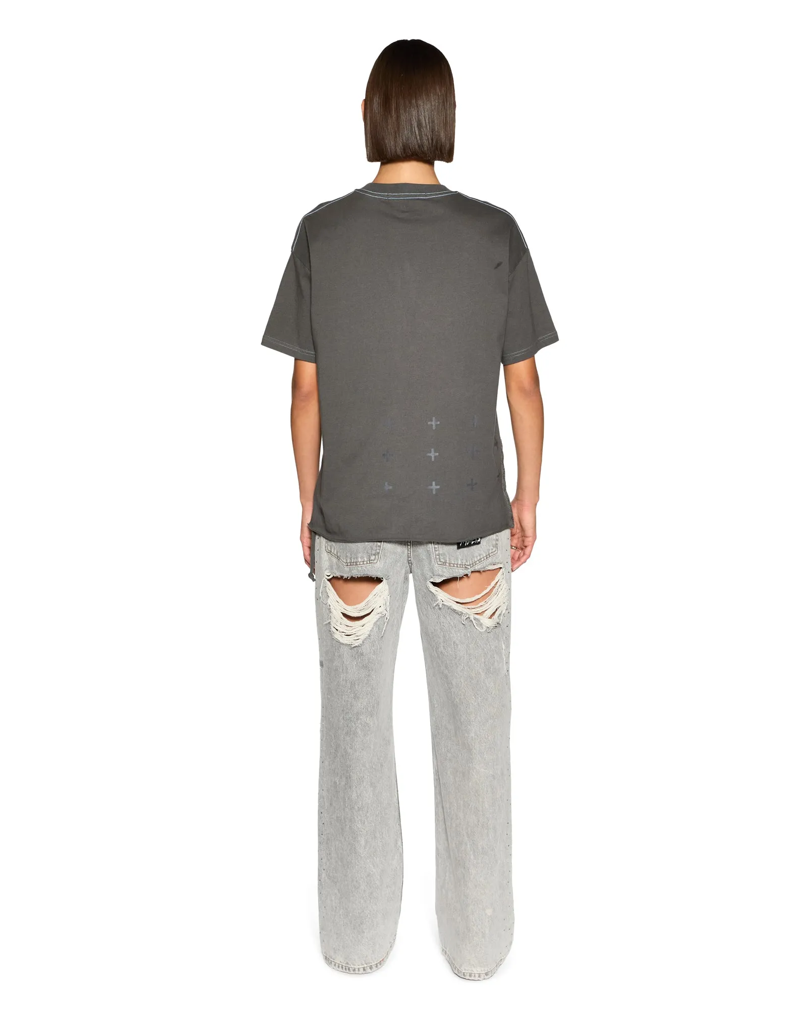 Ksubi | Moniker Oh G Tee - Charcoal sold by Sister & Co product image thumbnail 4