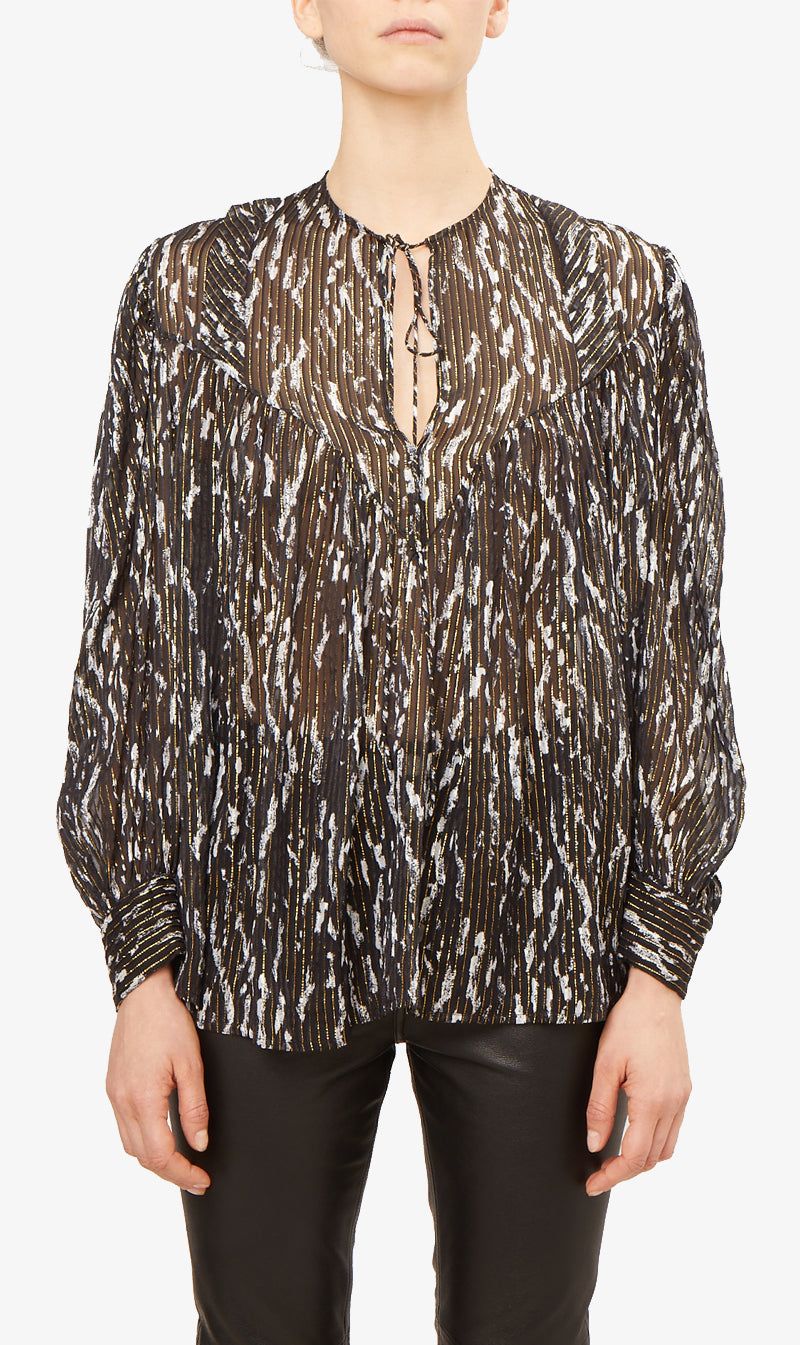 IRO | Artya Top - Black/White sold by Sister & Co