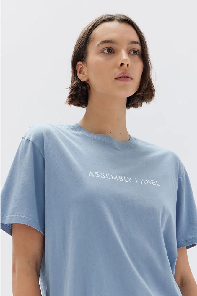 Assembly Label | Everyday Organic Logo Tee - Glacial/White sold by Sister & Co product image thumbnail 3