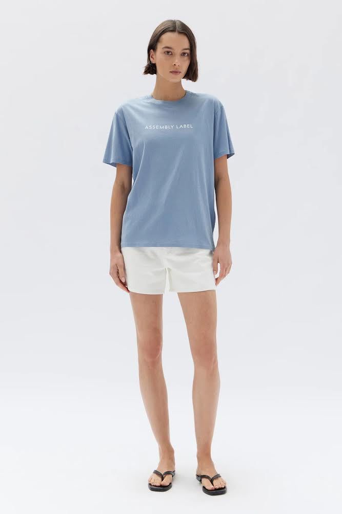Assembly Label | Everyday Organic Logo Tee - Glacial/White sold by Sister & Co product image thumbnail 2