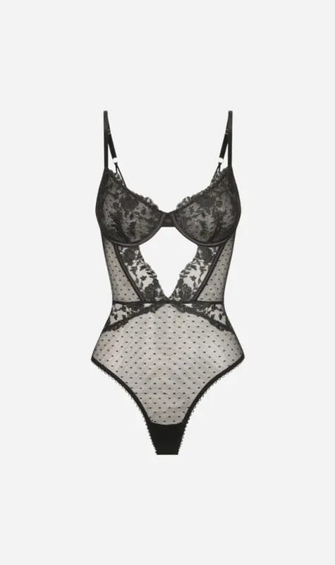 Kat The Label | Nicolette Bodysuit - Black sold by Sister & Co