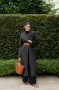 Caitlin Crisp | Vice Coat - Charcoal Stripe sold by Sister & Co