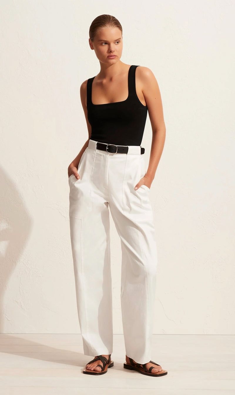 Matteau | Utility Trouser - Chalk sold by Sister & Co