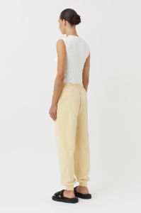 Camilla And Marc | Embroidered Monogram Track Pant - Flax sold by Sister & Co