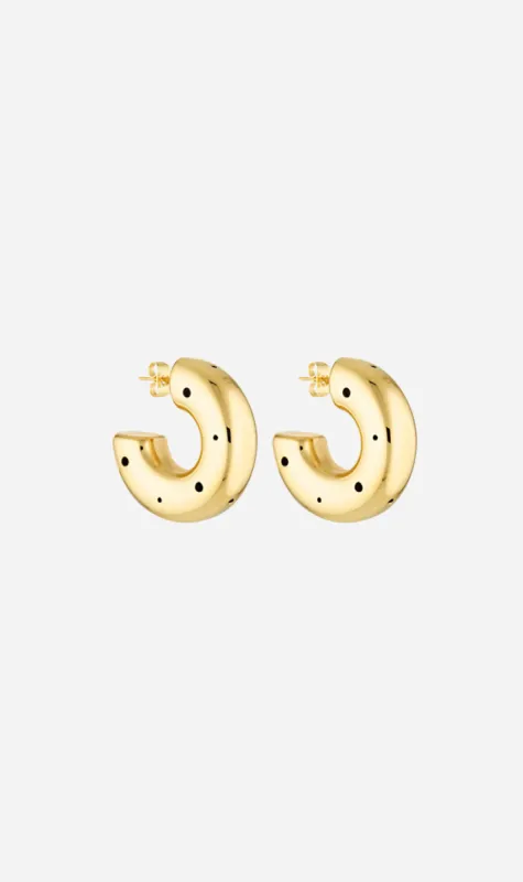 Porter Jewellery | Sphere Chubby Hoops - Gold sold by Sister & Co