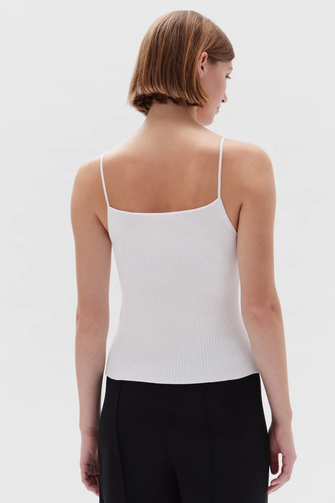 Assembly Label | Freya High Neck Knit Tank - White sold by Sister & Co product image thumbnail 4
