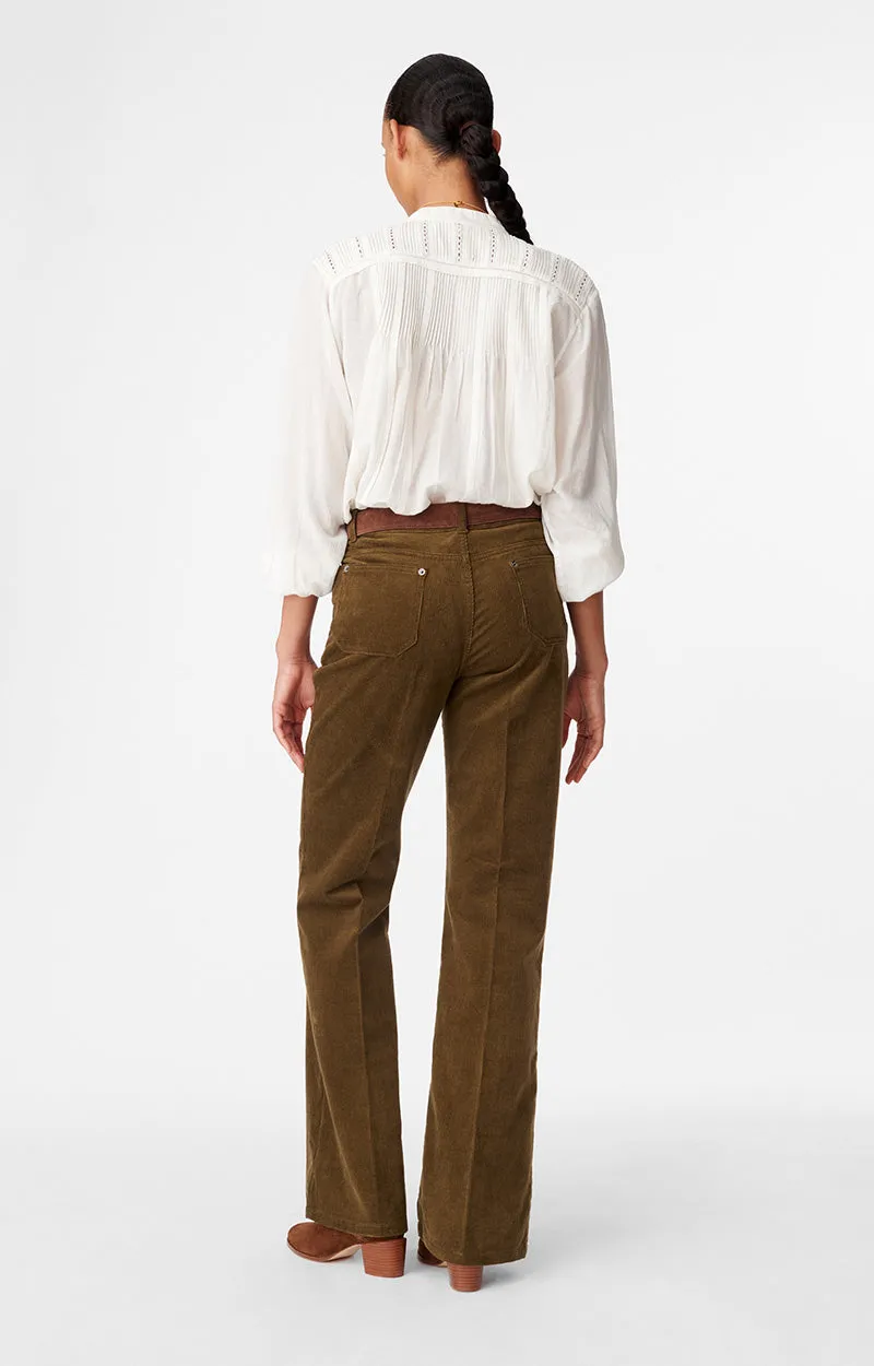 Vanessa Bruno | Dompay Flare Pant - Kahki sold by Sister & Co product image thumbnail 4