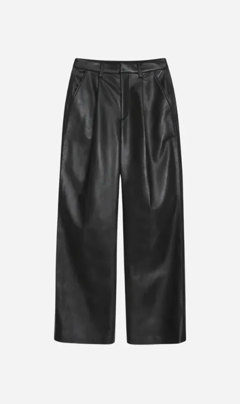 Anine BIng | Carmen Pant - Black Recycled Leather sold by Sister & Co
