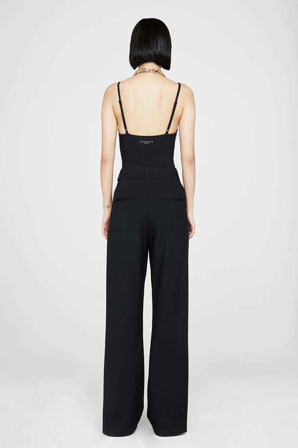 Anine Bing | Carrie Pant - Black Twill sold by Sisters & Co product image thumbnail 3