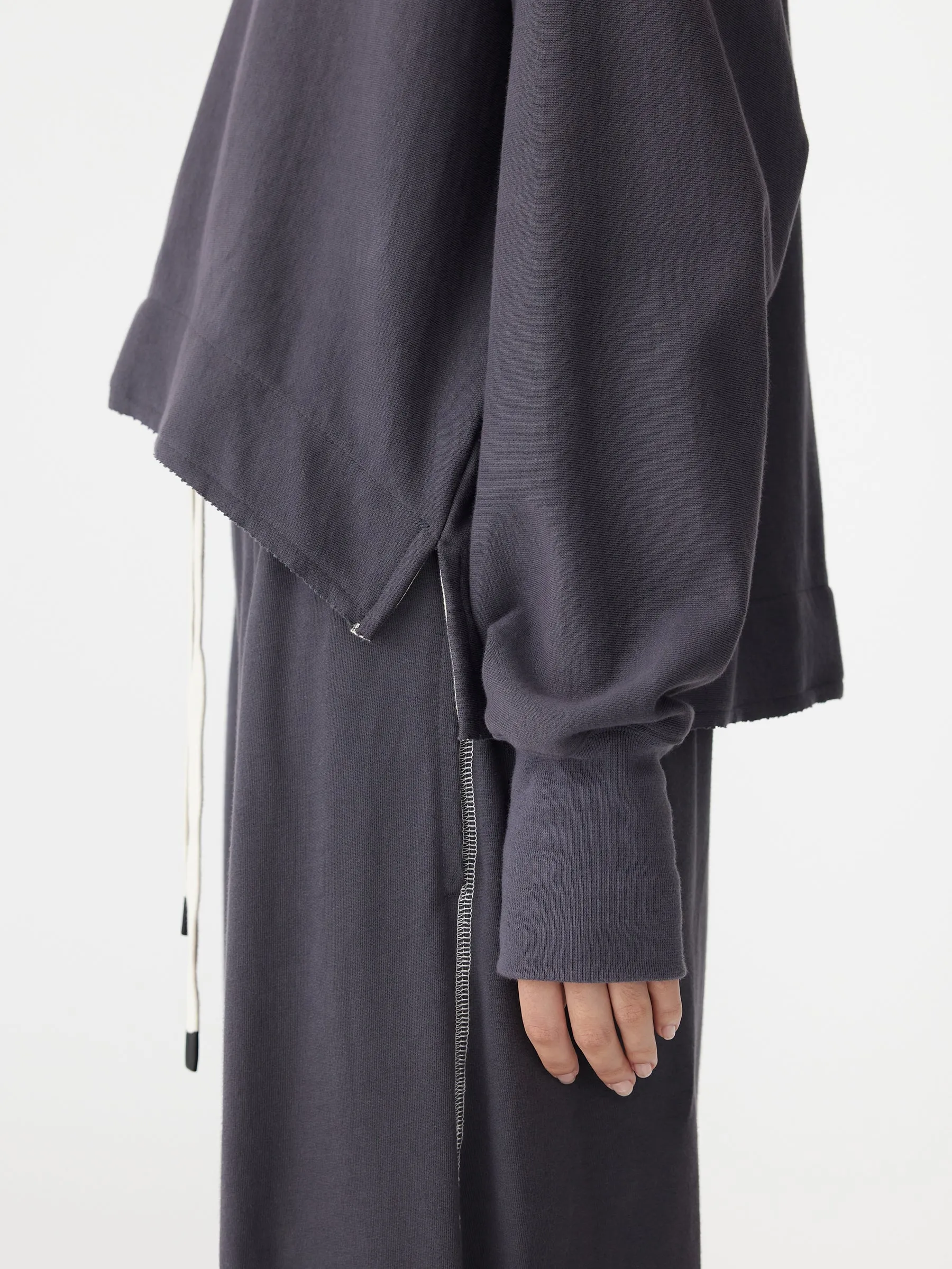 Bassike | Side Split Contrast Sweat - Washed Navy sold by Sister & Co product image thumbnail 5