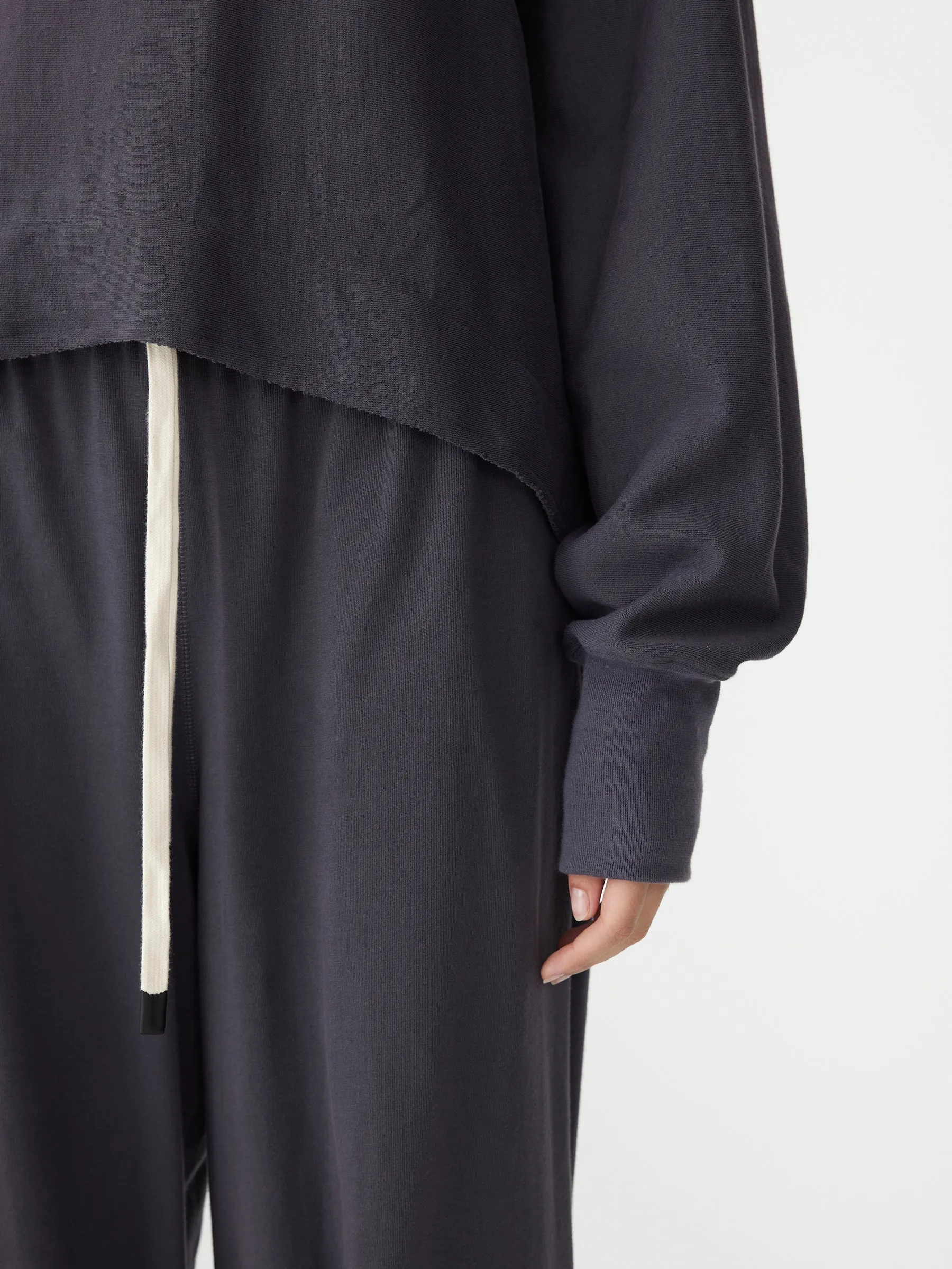 Bassike | Side Split Contrast Sweat - Washed Navy sold by Sister & Co product image thumbnail 4