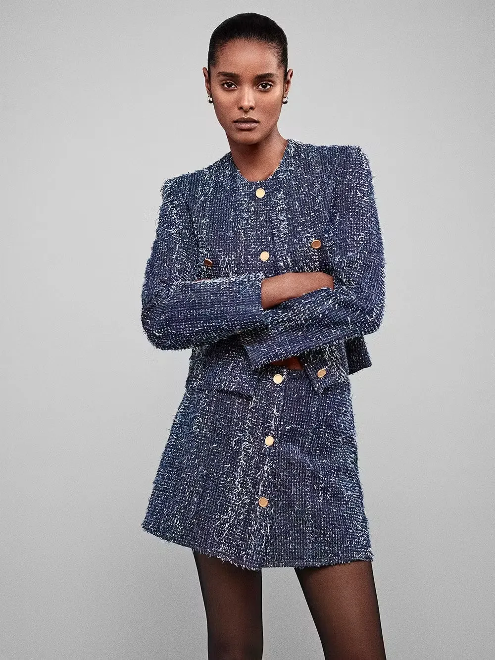 Frame Denim | Denim Boucle Jacket - Magic sold by Sister & Co product image thumbnail 2