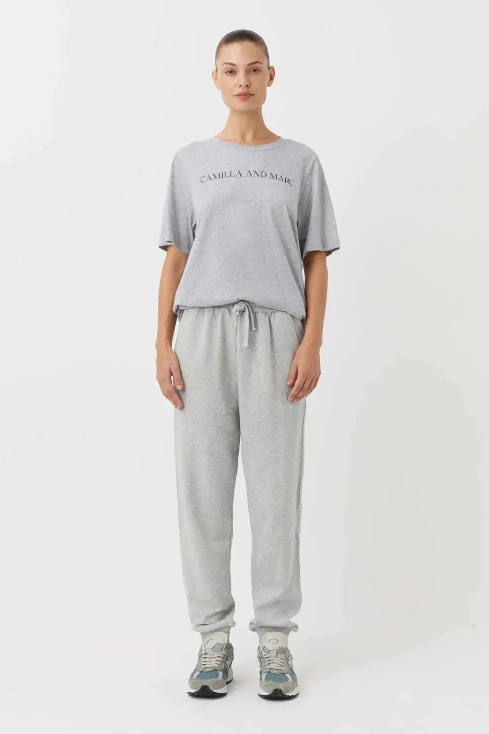 Camilla and Marc | Asher Tee - Grey Marle/Black sold by Sister & Co product image thumbnail 2
