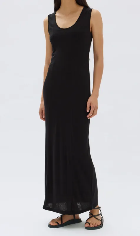 Assembly Label | Penelope Jersey Midi Dress - Black sold by Sisters & Co