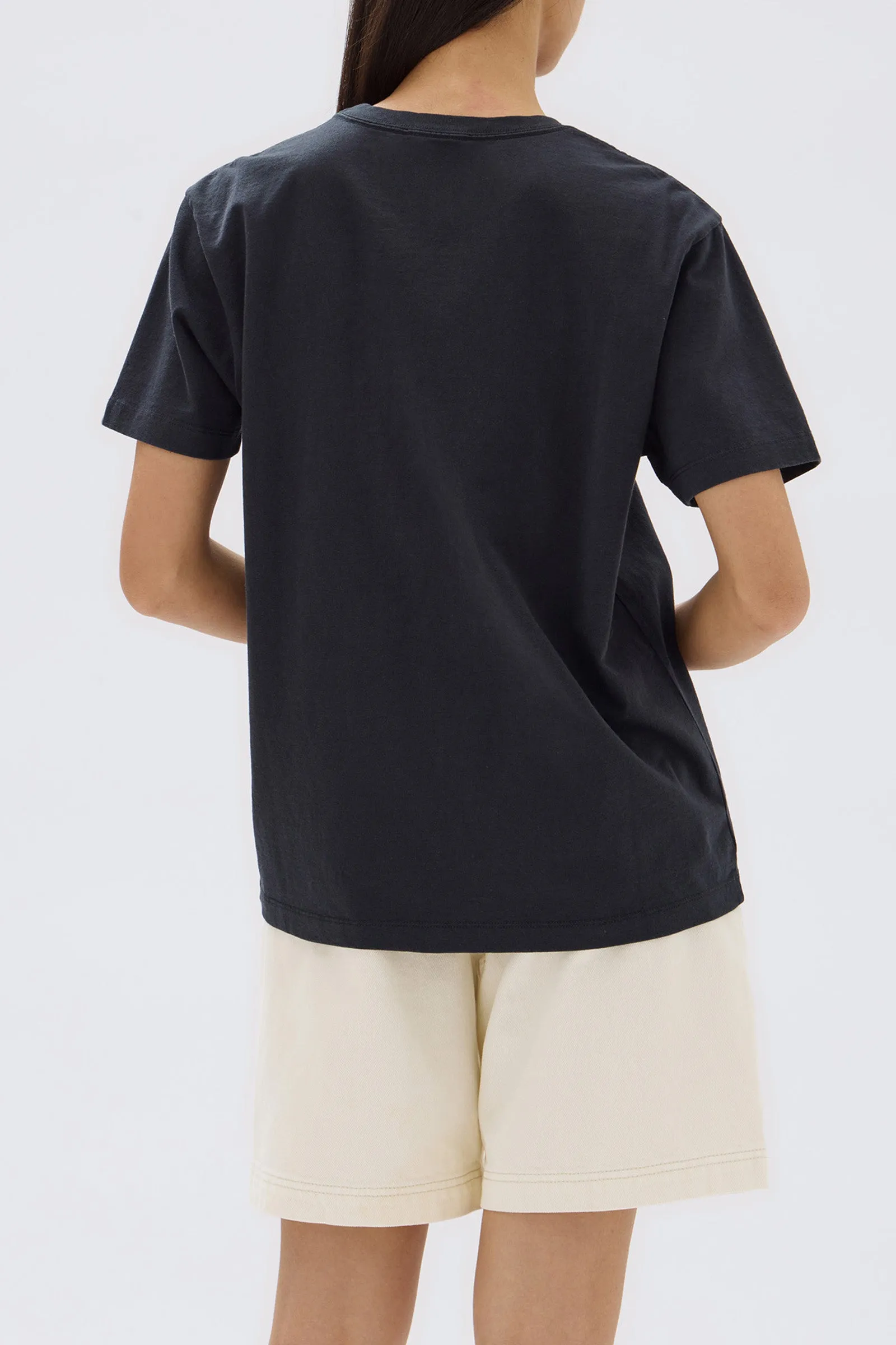 Assembly Label | Everyday Organic Logo Tee - True Navy/White sold by Sister & Co product image thumbnail 4