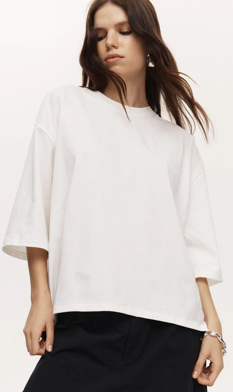 Marle | Austin Tee - Ivory sold by Sisters & Co