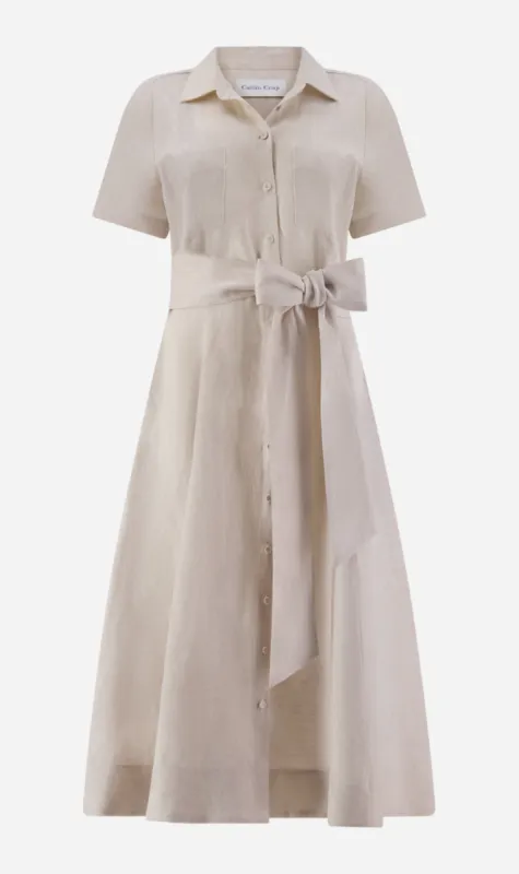 Caitlin Crisp | Lady Vincent Dress - Natural Linen sold by Sister & Co