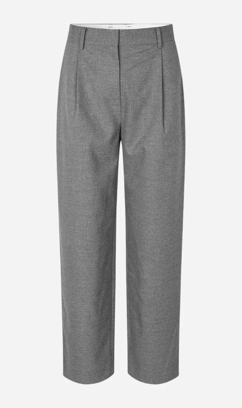 Samsoe Samsoe | Saagneta Trousers - Grey Mel. sold by Sister & Co