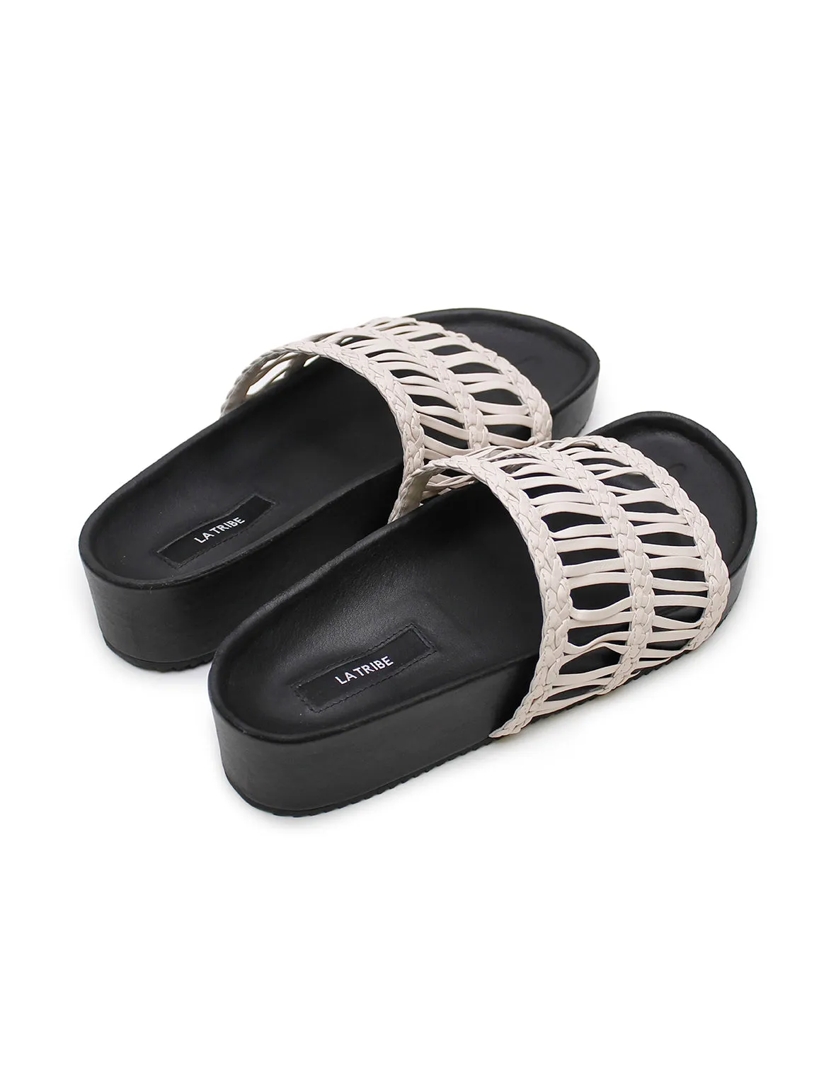 La Tribe | Lou Platform Slide - Mist/Black sold by Sister & Co product image thumbnail 3