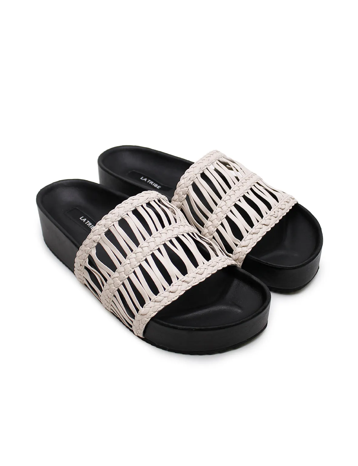 La Tribe | Lou Platform Slide - Mist/Black sold by Sister & Co product image thumbnail 5