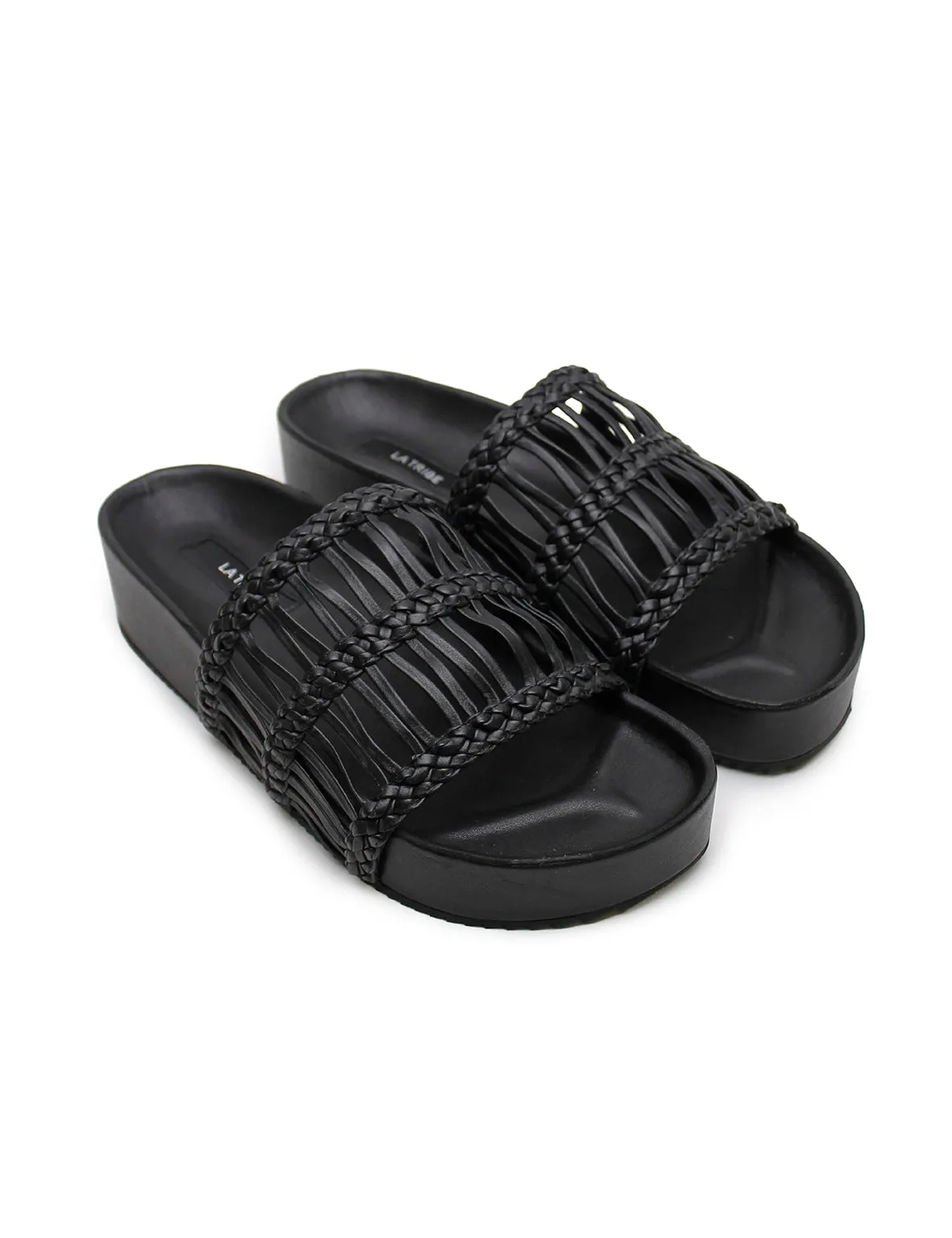 La Tribe | Lou Platform Slide - Black sold by Sister & Co product image thumbnail 5
