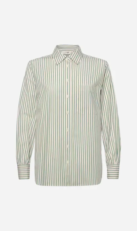 Frame Denim | The Borrowed Pocket Shirt - Green Gem Multi sold by Sister & Co