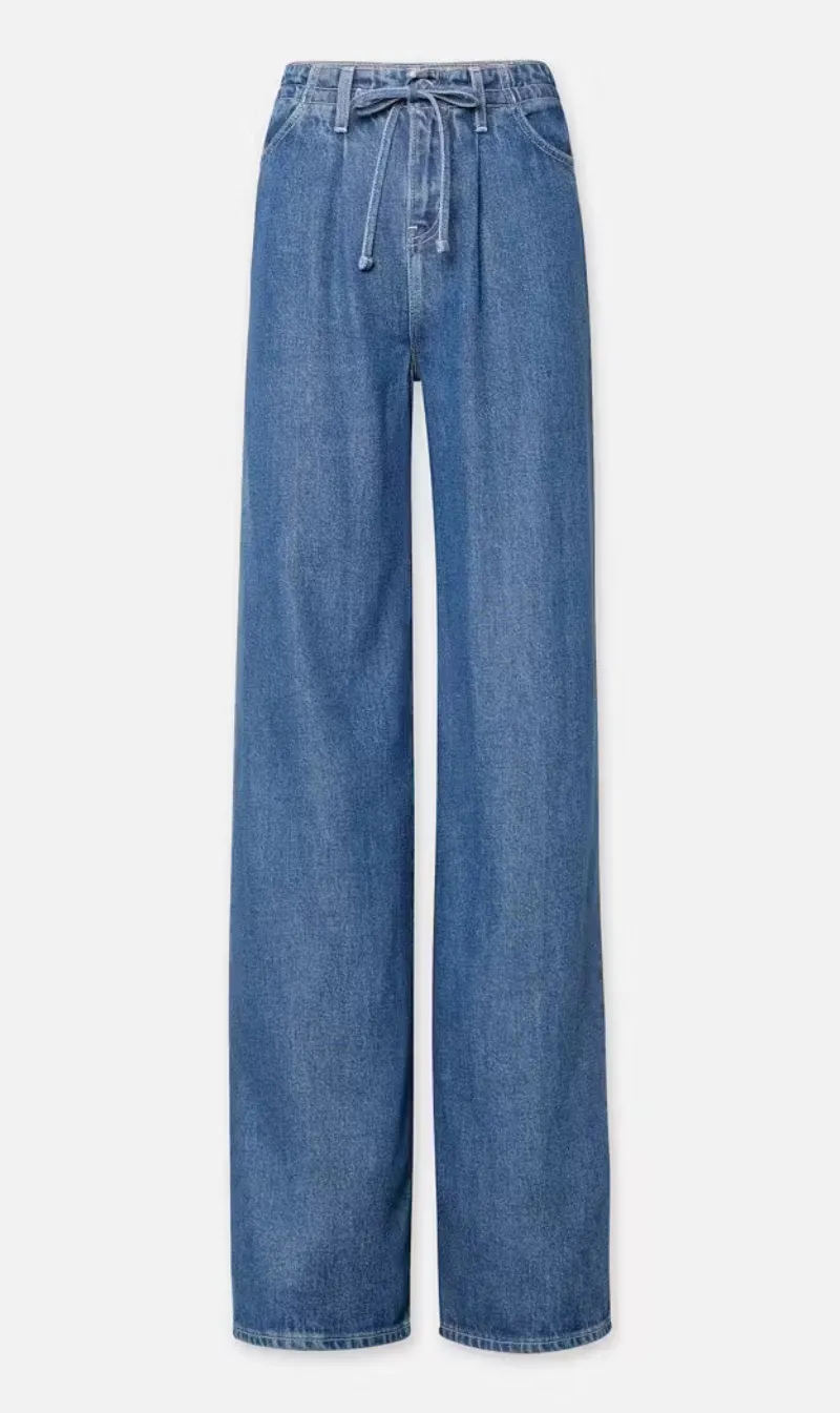 Frame Denim | Drawstring Wide Leg - Ghost sold by Sisters & Co