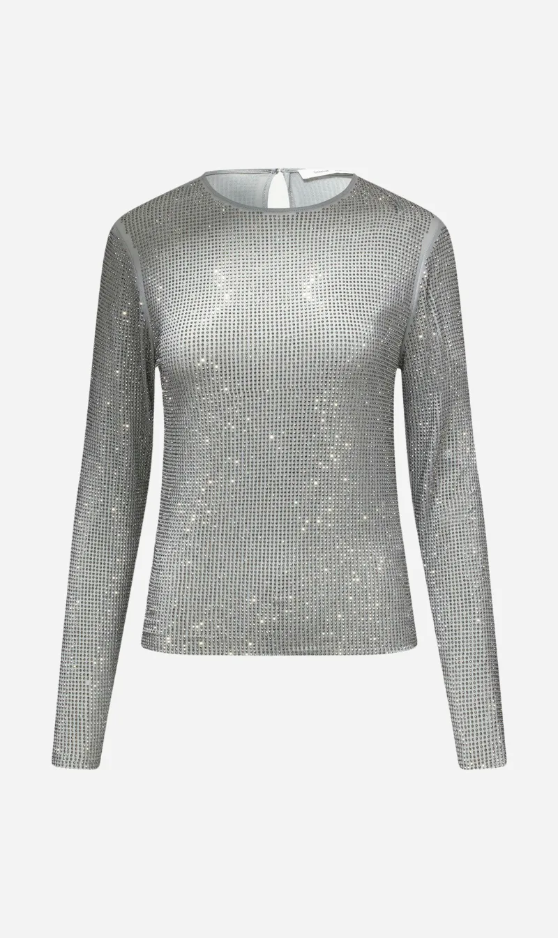 Samsoe Samsoe | Samagda Top - Light Grey sold by Sister & Co