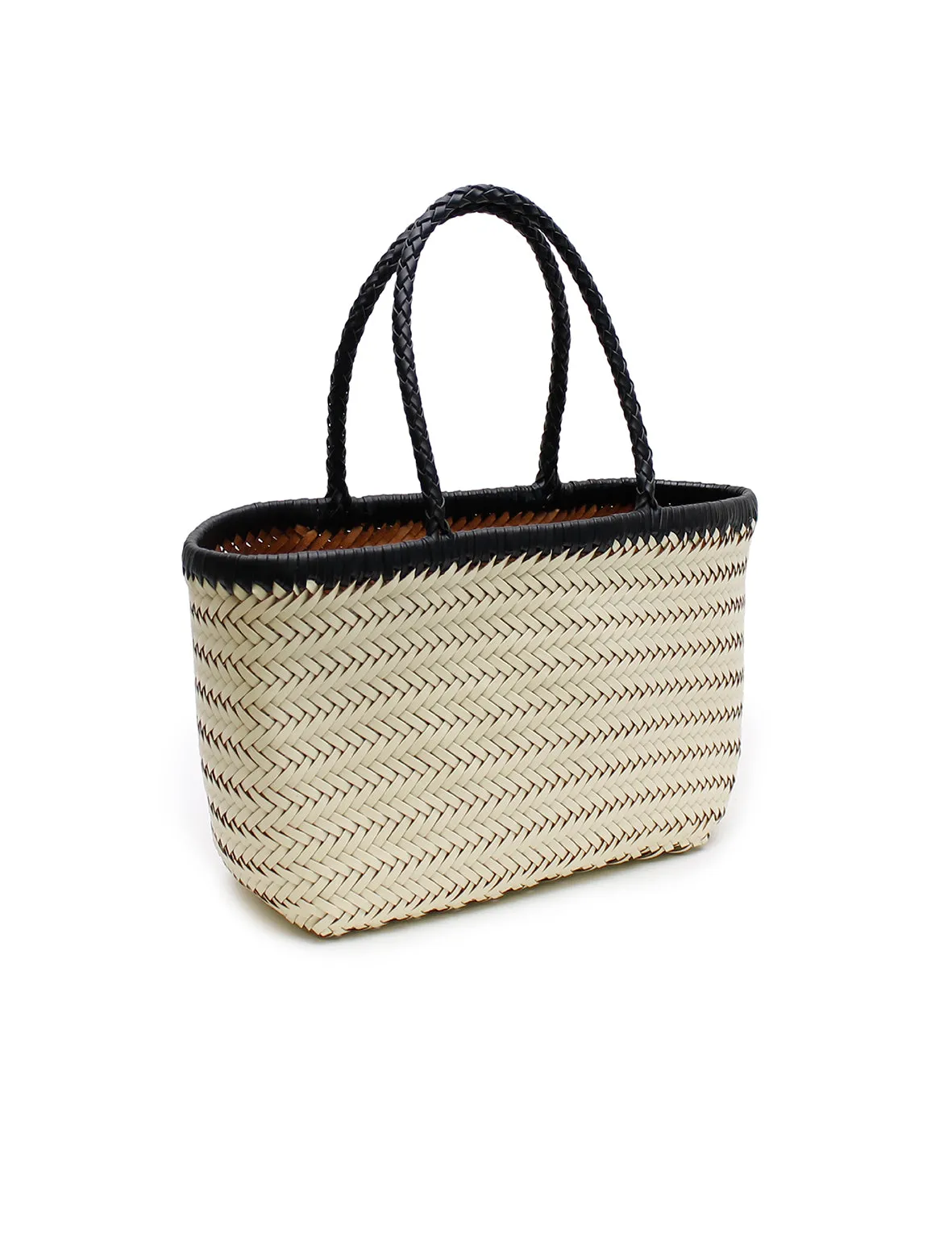 La Tribe | Amelia Woven Bag - Cream/Black sold by Sisters & Co product image thumbnail 3