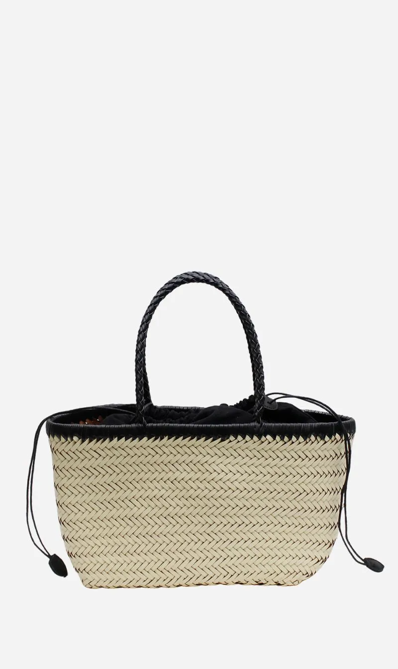 La Tribe | Amelia Woven Bag - Cream/Black sold by Sisters & Co