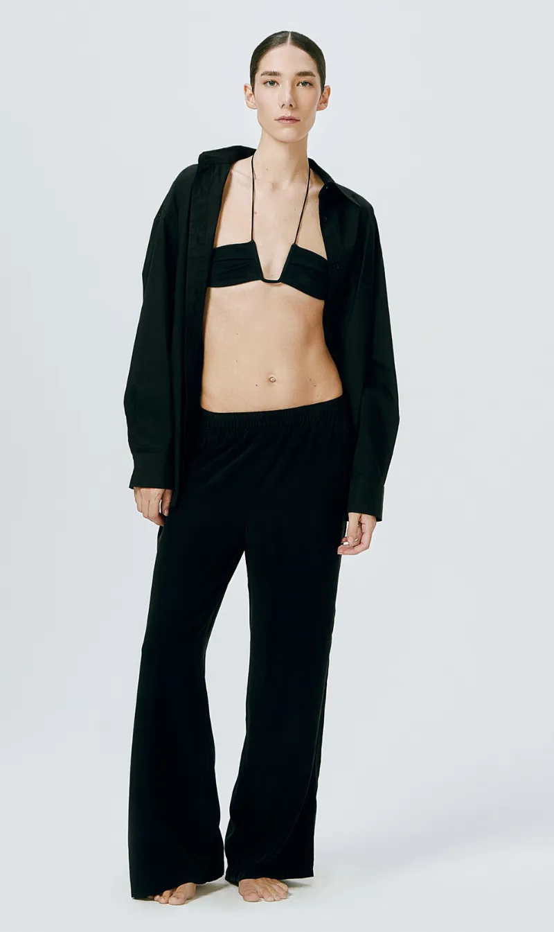 Ziah | Silk Trouers - Black sold by Sister & Co