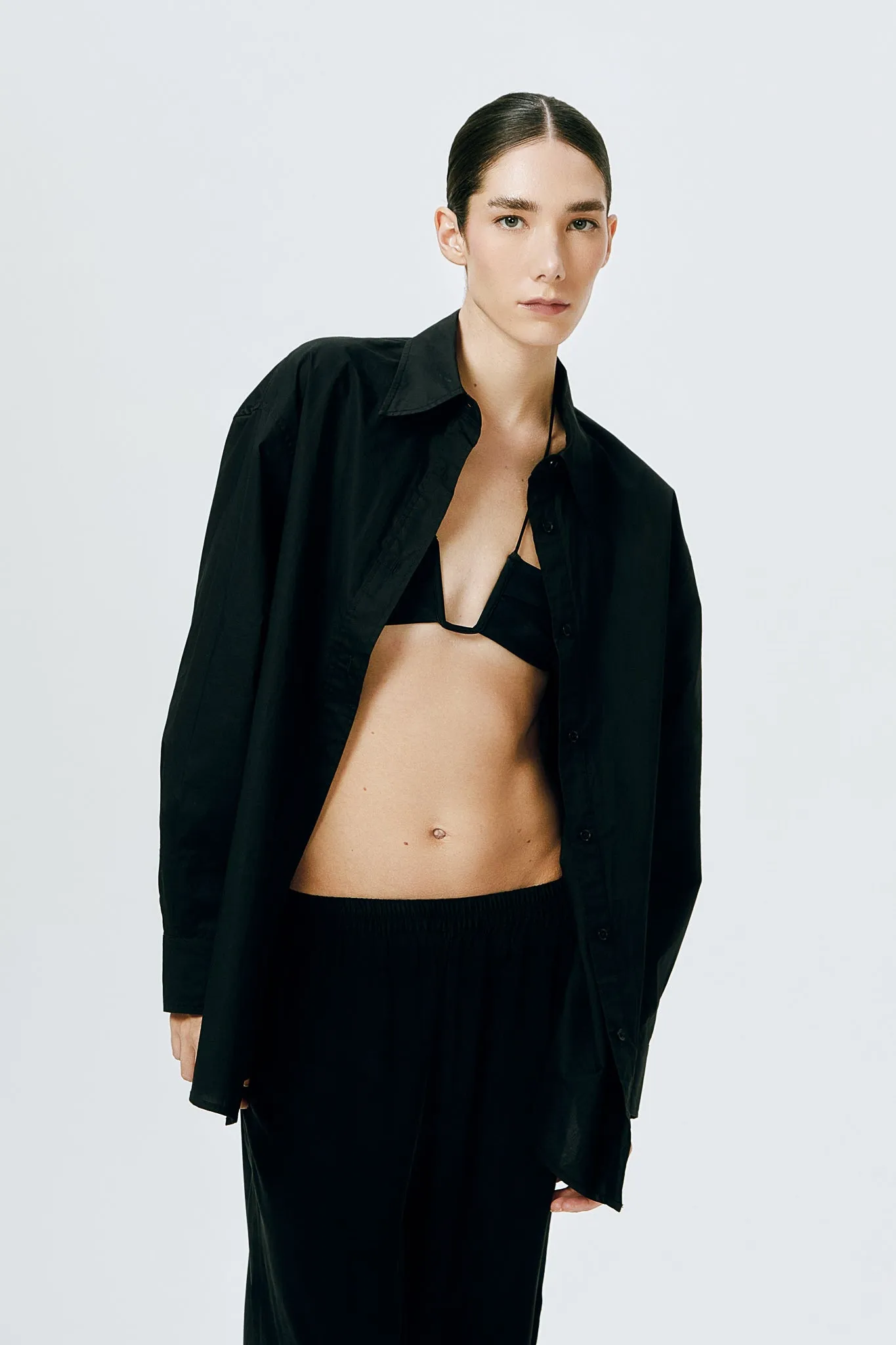 Ziah | Silk Trouers - Black sold by Sister & Co product image thumbnail 3