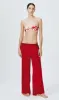 Ziah | Silk Trousers - Vermilion Red sold by Sister & Co