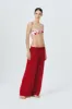 Ziah | Silk Trousers - Vermilion Red sold by Sister & Co