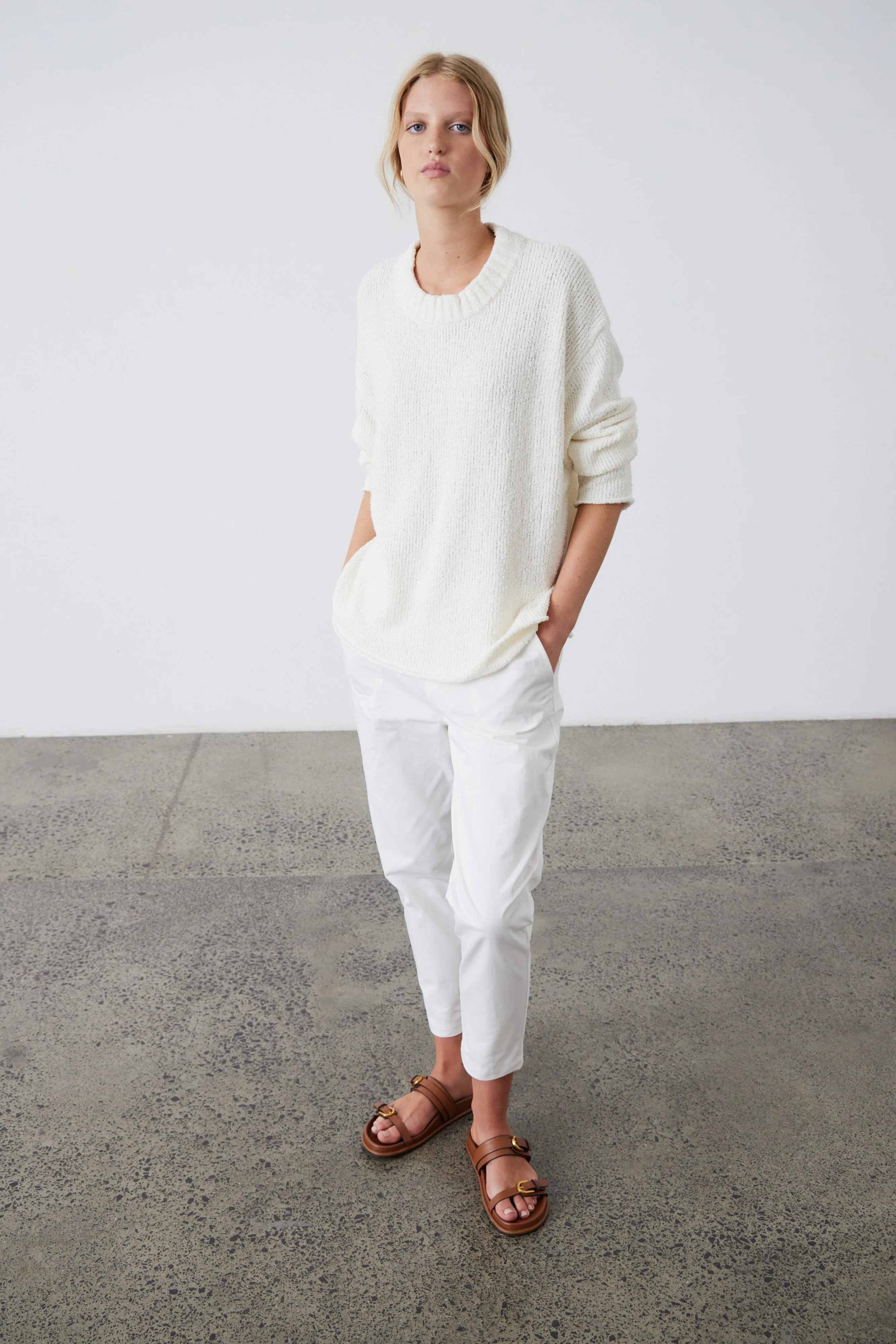 Laing | Slouchy Knit Sweater - Milk sold by Sister & Co product image thumbnail 2