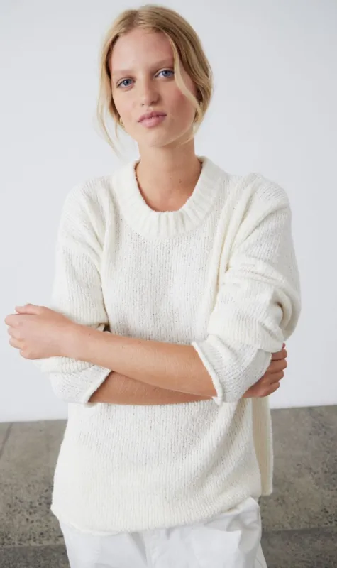 Laing | Slouchy Knit Sweater - Milk sold by Sister & Co