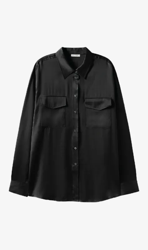 Silk Laundry | Boyfriend Shirt - Black sold by Sister & Co