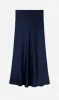 Silk Laundry | Long Bias Cut Skirt - Midnight sold by Sister & Co