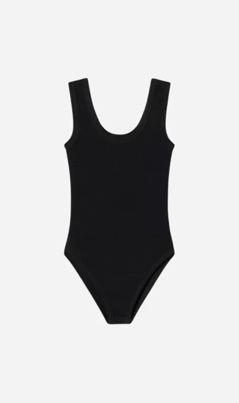 Silk Laundry | Bodysuit Tank - Black sold by Sister & Co