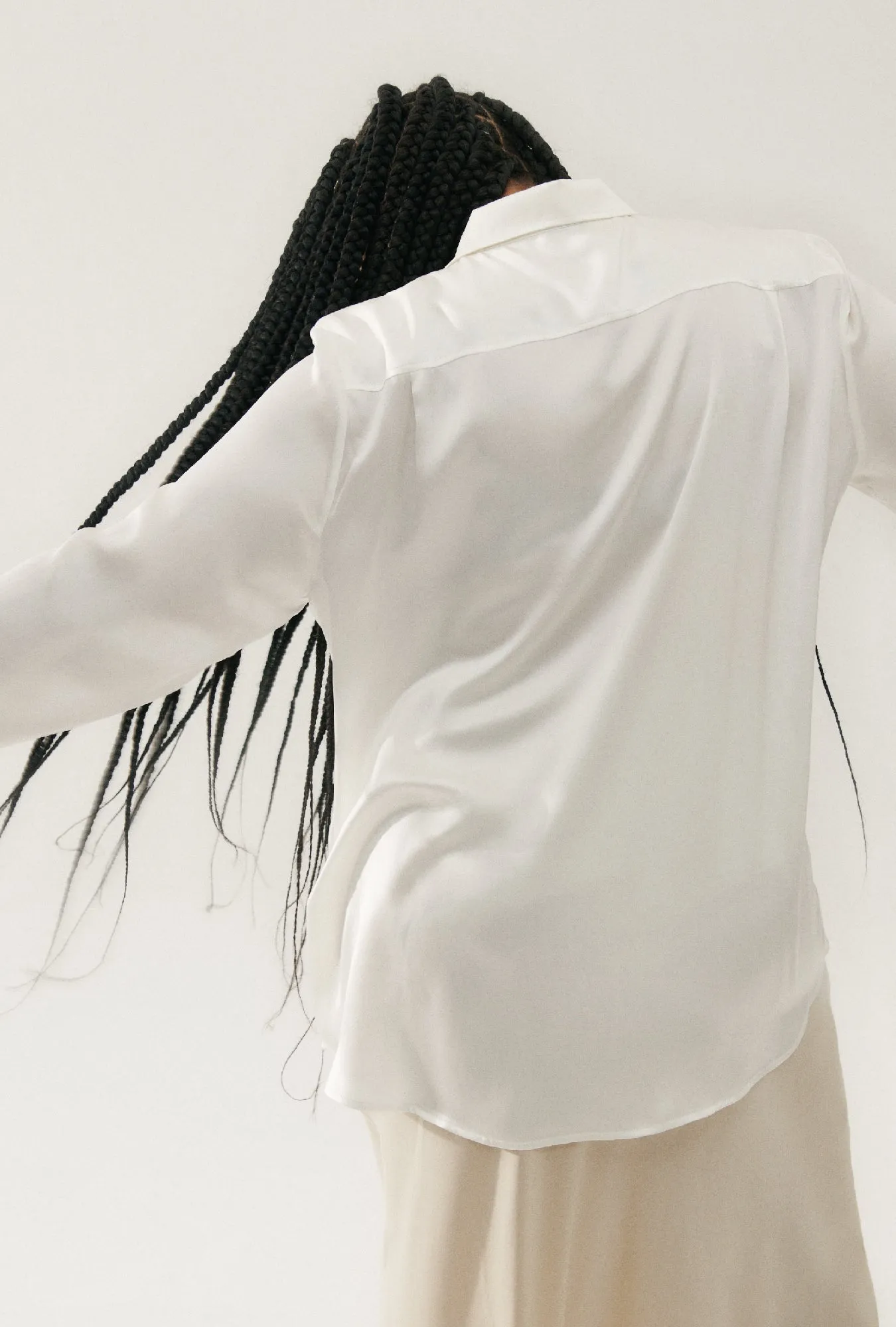 Silk Laundry | Boyfriend Shirt - White sold by Sister & Co product image thumbnail 5
