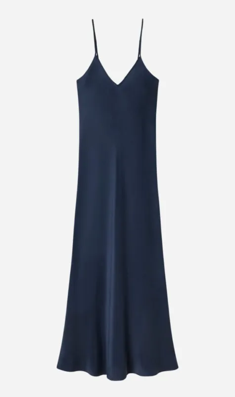 Silk Laundry | 90s Slip Dress - Midnight sold by Sisters & Co